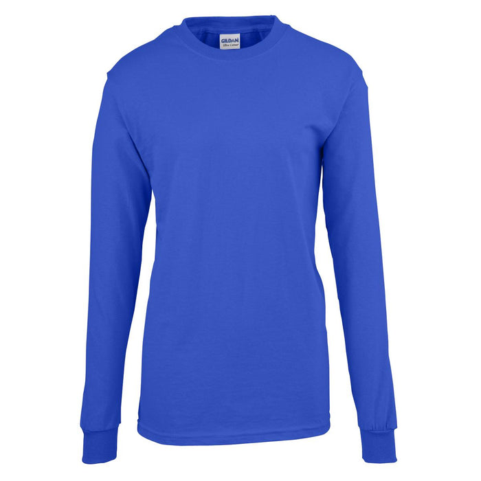 Gildan Activewear Long Sleeve T-Shirts - Unisex Long-Sleeve T-Shirt, 100% Cotton, Pink, Size M - 926PNKM