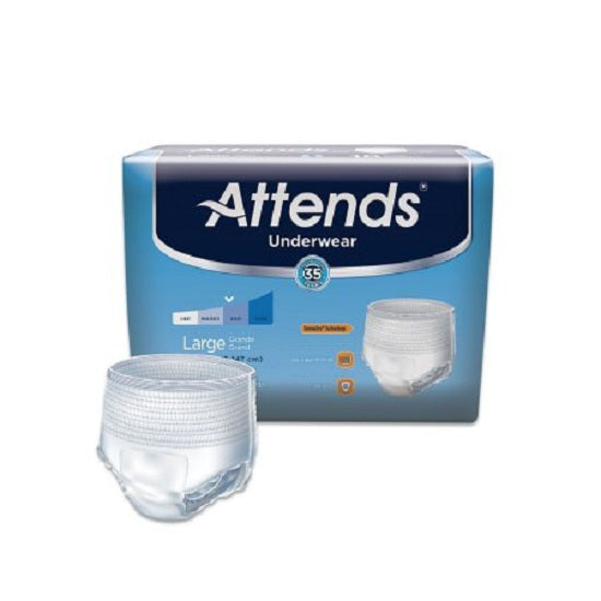 Attends Healthcare Products Attends Advanced Underwear - Attends Extra Absorbency Pull-On Underwear, Size L, 44" to 58" Waist - AP0730