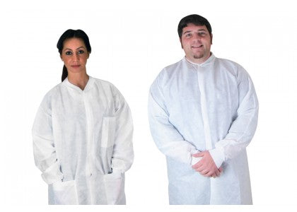 Dukal Lab Coats - COAT, LAB, ANITSTATIC, MD, WH - 341