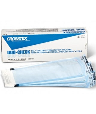 SPS Medical Duo-Check Sterilization Pouches - Duo-Check Self-Seal Sterilization Pouch, 4.25" x 11" - SCB1X