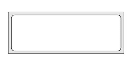 Shamrock Scientific Litho Stock Standard Labels - Litho Stock Standard Label, 1" x 3", White, 1, 000/Roll - ADS-1-1