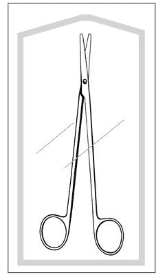 Sklar Econo-Sterile Metzenbaum Scissors - METZ SCISS CVD 5 1/2 STER CS50 - 96-2721