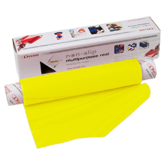 Fabrication Enterprises Original Dycem Nonslip Material - Dycem Nonslip Material, 8" x 6.5' Roll, Yellow - 50-1501Y