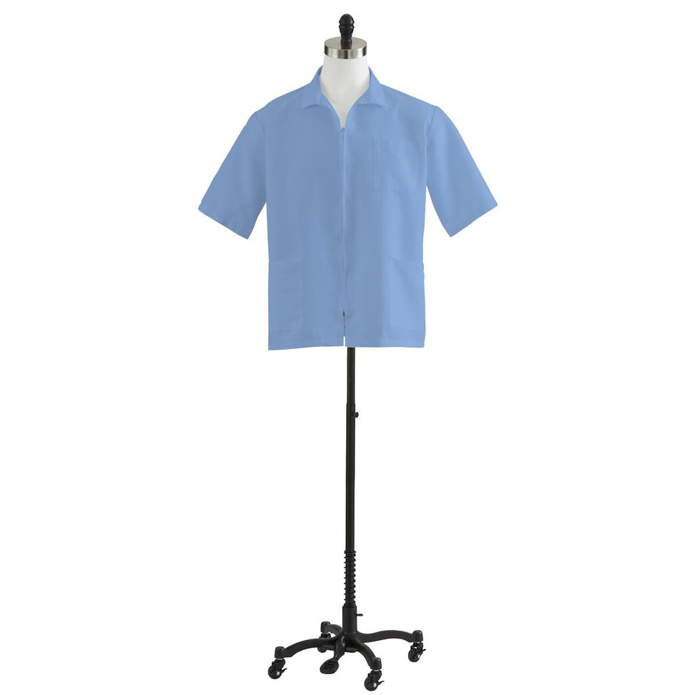 Medline Unisex Zip Front Smock - Unisex Front-Zip Smock, White, Size 4XL - 87005QHW4XL