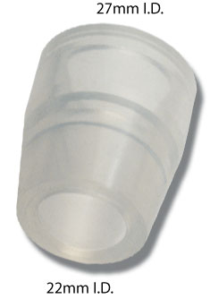 Instrumentation Industries Straight Silicone Rubber Connector - CONNECTOR, FILTER, FLEX / TAPERED - BE 101-00-1426