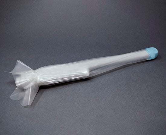 Sheathing Technologies Nonsterile Probe Covers - Sheathes Pregelled Nonsterile Vaginal and Rectal Tapered and Unrolled with Pull Tab, X-Long 11.8" L x 1" dia. - 27380-PT