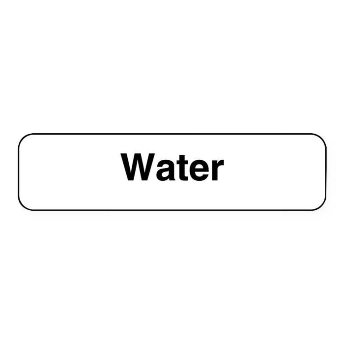 United Ad Label Beverage Identification Labels - Water Labels, White, 1-1/4" x 5/16" - ULHD629