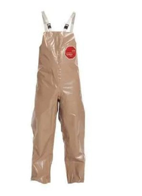 DuPont Tychem 5000 Bib Overalls - Tychem 5000 Bib Overall, Tan, Size 4XL, Bulk Packed - C3360TTN4X000600