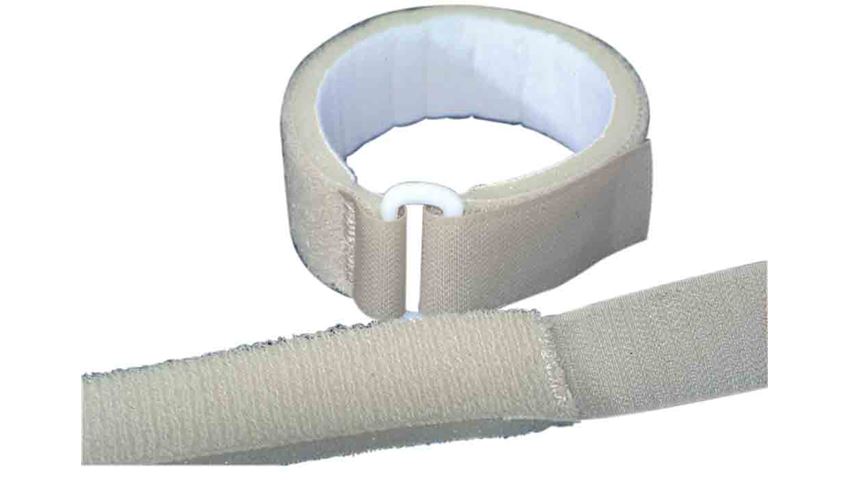 Alimed Soft Touch D-Ring Straps - Soft-Touch D-Ring Straps, Beige, 2" x 18" - 7114