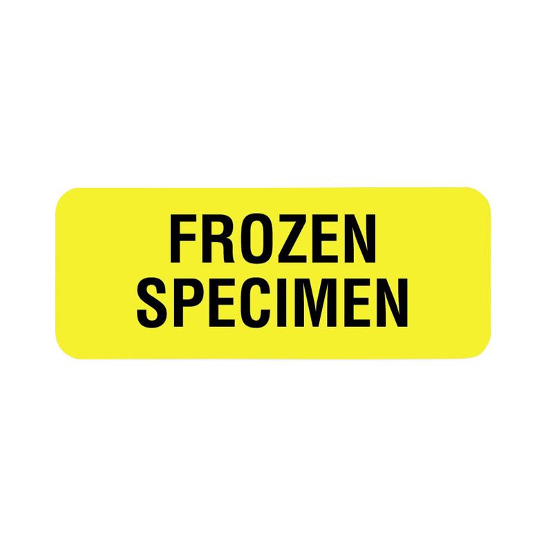 United Ad Label Co Frozen Specimen Labels - LABEL, FROZEN SPECIMEN, YELLOW, 2-1/4 X 7/8 - ULPS134