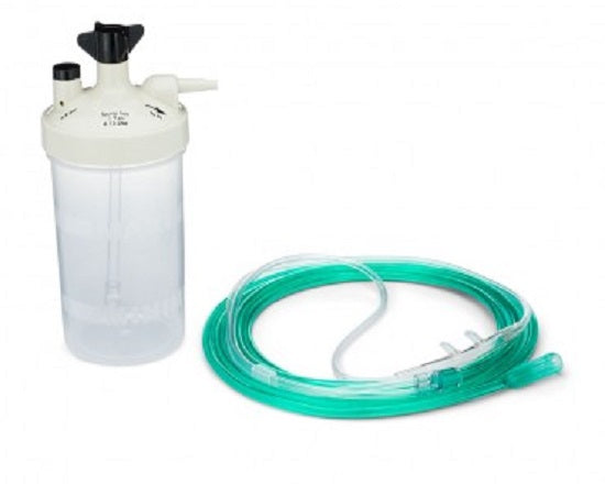 Salter High-Flow Oxygen Therapy Kits - High-Flow Oxygen Therapy Kit with 14' TLC Cannula and Humidifier Up to 15 LPM - 7914TLC-14-25