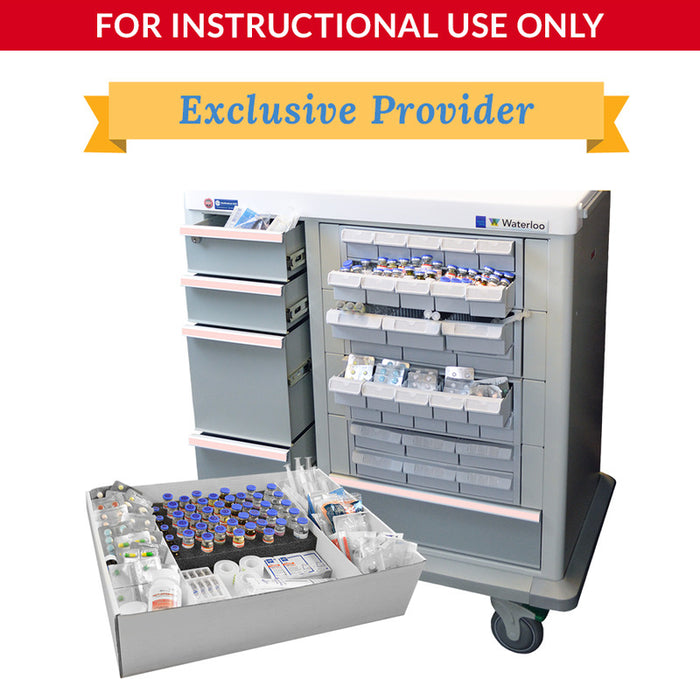 Diamedical Usa Equipment LLC Loaded Medication Cart for Educational Use - Loaded Medication Cart for Educational Use Only - LC057950