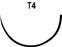 Surgical Specialties Chromic Gut Sutures - Chromic Gut Suture, T-4, 4-0, 14", Tapered - 589B