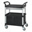 Grainger Enclosed Service Carts - Fiber Glass / Polypropylene Enclosed Cart, 400 lb. Capacity, 34-1/4" x 19" x 39-1/2", Lockable Cabinet - 35KT34