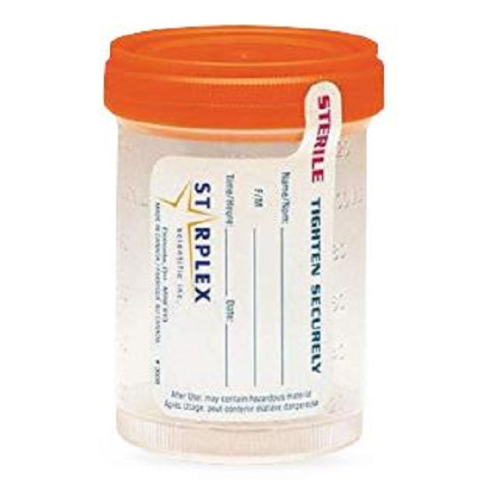 Starplex Scientific Leakbuster Specimen Containers - Leakbuster Nonsterile Specimen Container with Yellow Cap, 90 mL - WB9021YN