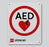 Physio-Control AED Wall Signs - SIGN, WALL, W/LOGO, TENT, 7X8 - 11998-000329