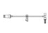 Icu Medical Inc Smallbore Extension Set with MicroClave - Smallbore Infusion Therapy Extension Set with T-Connector and Clamp, 7'' - AH7002