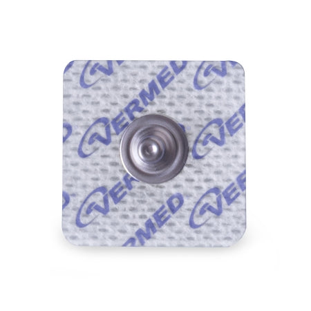 Vermont Medical Metal Snap Foam ECG Electrodes - Metal Snap Cloth ECG Electrode, 1" x 1" - A10043