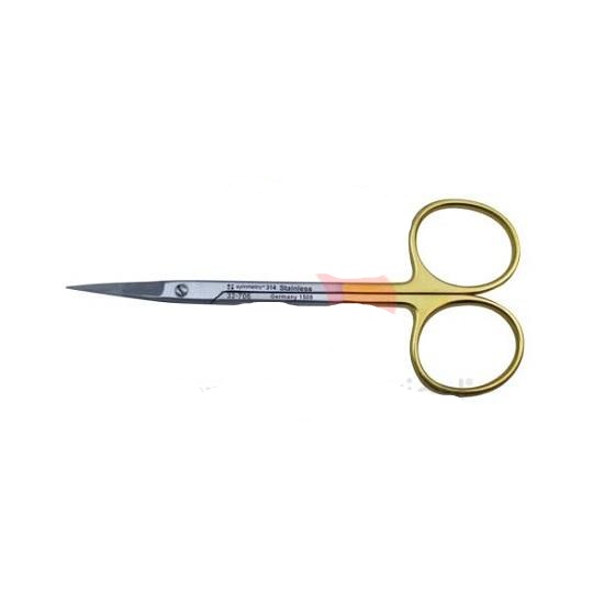 Symmetry Surgical Iris Scissors - Tungsten Carbide Straight Iris Scissors, 4.5" - 32-706