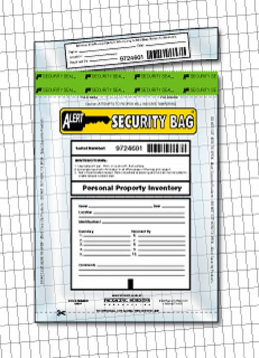 Packaging Horizons Alert Patient's Medicine Inventory Secur - Alert Property Security Bag, Clear, 15 x 20" - 1520PP-250