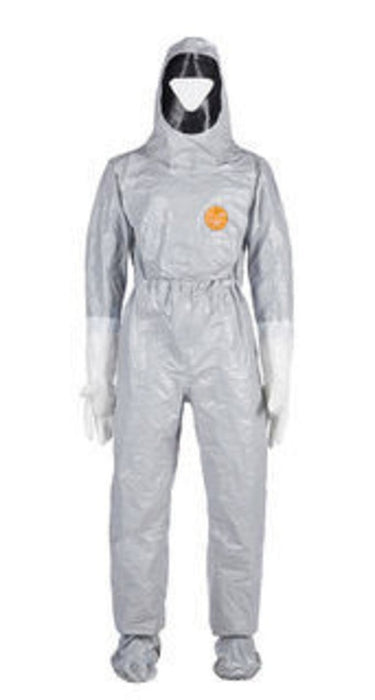 DuPont Tychem 6000 Coveralls - Tychem 6000 Coverall with Face Seal, Gray, Size 4XL, NAFTA - TF611TGY4X0001NF