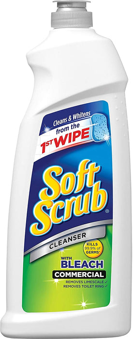 Dial Soft Scrub Liquid Cleanser w/Bleach - MBO-BLEACH, SOFTSCRUB, UNSCENTED, 36OZ - DIA 15519