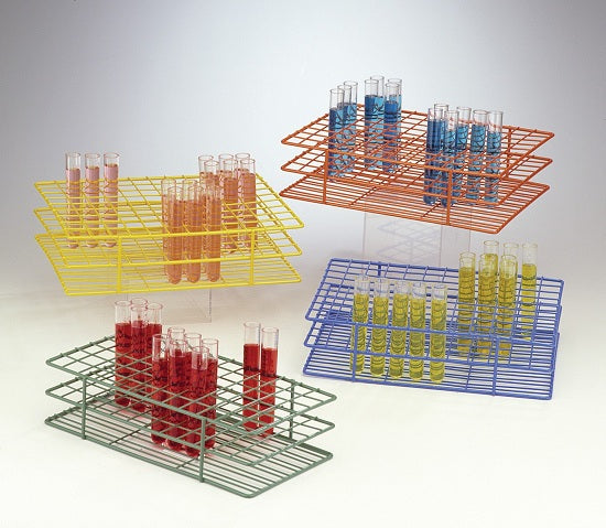 Bel-Art Products Poxygrid Test Tube Racks - Poxygrid Test Tube Rack for 16 to 20 mm Tubes, 40 Places, Blue - F18762-0001