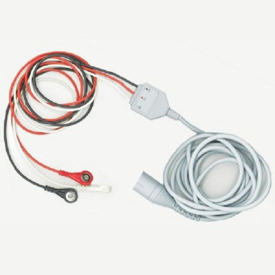 Cardinal Health Kendall 3 Lead 1PC Cables - 3 Lead Cable with 6 Pin Connector, 1 Piece, Monitor - MW05025A