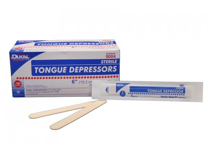 Dukal Corporation Tongue Depressors - Nonsterile Senior Tongue Depressor, 6" - 9002