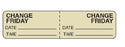 Shamrock Scientific Labels for Intravenous Tubing Changes - LABELS, IV CHANGE, FRIDAY, 3/4"X3", 500/RL - PA-15-F