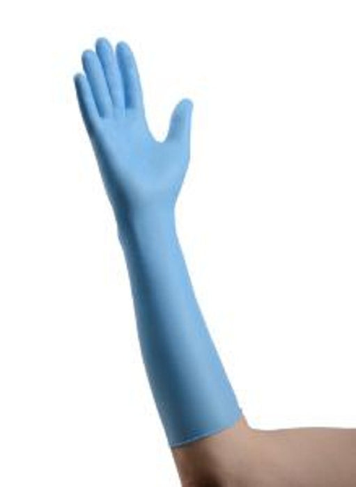 Cardinal Health Nitrile Decontamination Exam Gloves - 16" Decontamination Powder-Free 11.0 Mil Nitrile Exam Gloves with Extended Cuff, 11.0 Mil, Size S - 88NDS