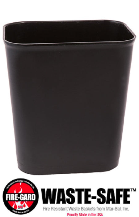 Mar-Bal Inc Plastic Fire-Resistant Waste Baskets - Fire Resistant Waste Basket, 14 qt., Brown - MB14-N