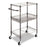 Alera Wire Shelving 3-Tier Roll Carts - CART, WIRE, 3 TIER, BLACK - ALESW342416BA