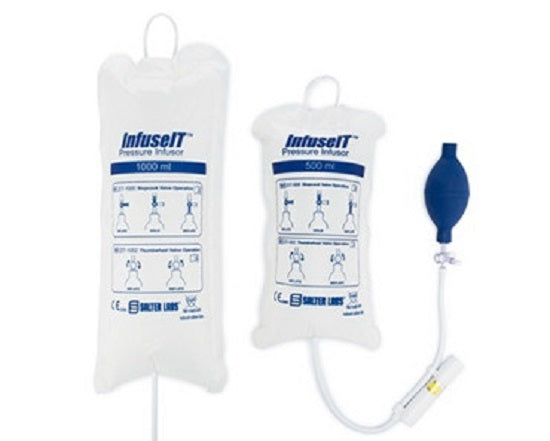 Salter Labs Pressure Infusor Bags - Pressure Infusor Bag with Stopcock, 3, 000 mL - ZIT-3000-10