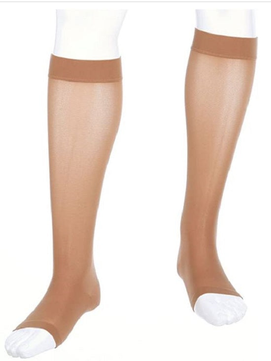 Medi USA Assure 15-20 Calf Open Toe Stockings - Calf-Length Assure Stockings with Open Toes, 15-20 mmHg, Size XL - 12504