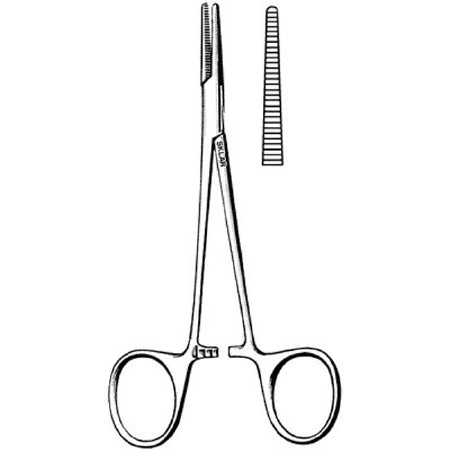 Sklar Econo Sterile Halsted Forceps - FORCEPS, HALSTEAD, STRGHT, STERILE, 5", DISP - 96-2537A