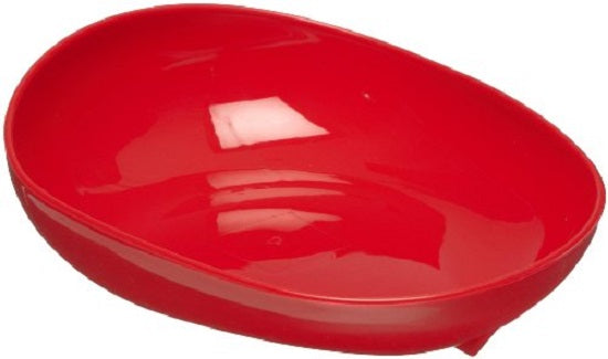 Maddak Inc Scooper Dish with Non-Skid Base - Scooper Dish with Nonskid Base, Redware - 745371004