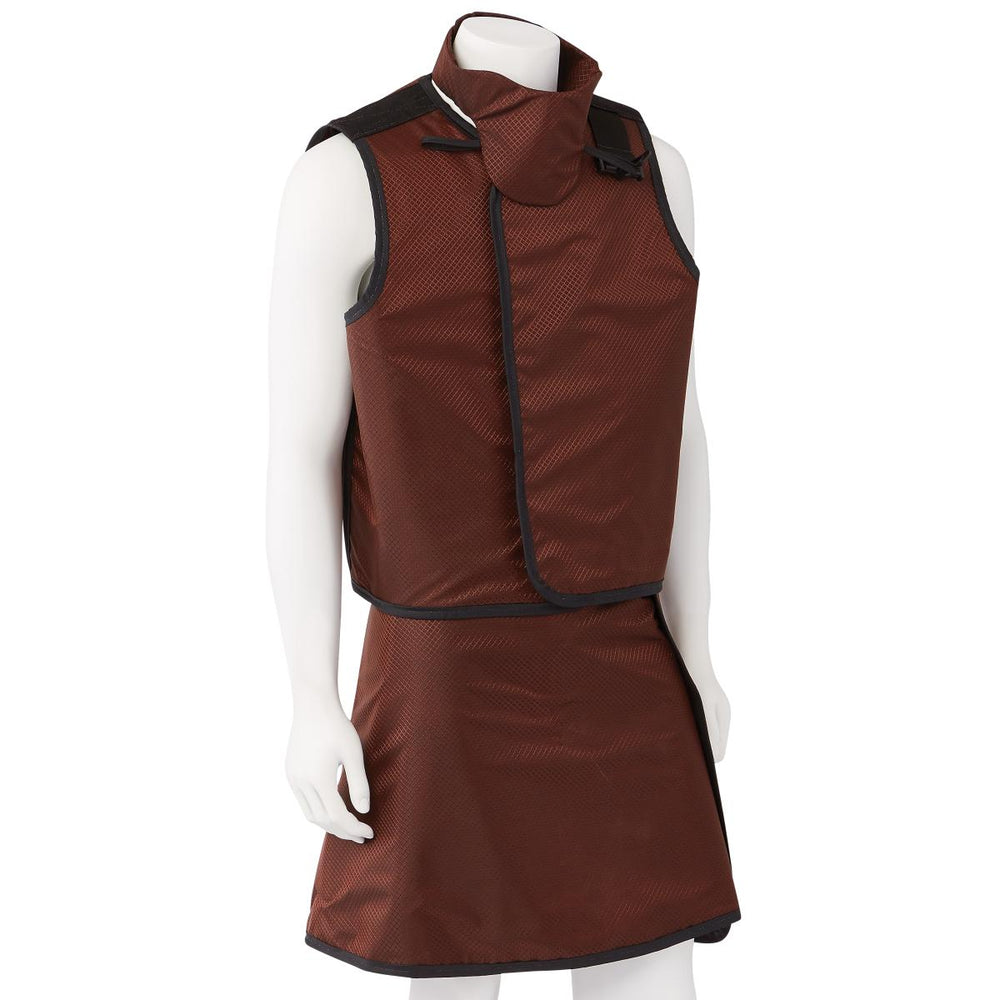 Wolf X-Ray Lead-Free Men's X-Ray Apron and Vest with Collar - APRON / VEST, XRY, MEN, W/COLLAR, LF, MD, RED - 66082TC-TB35