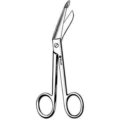 Sklar Lister Bandage Scissors - Lister Bandage Scissors, Censitrac Ready, 7.25" - 11-1072C