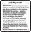 Briggs Healthcare Preprinted "Anti-Psychotic" Drug Labels - Chemical Restraint Preprinted "Anti-Psychotic" Drug Label, 2" x 1-15/16", Black Ink, 250/Dispenser Box - L-2990