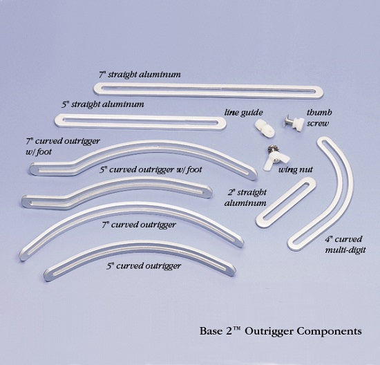 North Coast Medical Base 2 Outrigger Wing Nuts and Line Guides