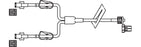 Codan Extension Sets - 7" Codan Extension Set, 2 Color, Female Luer Lock, 4 mL - BC554