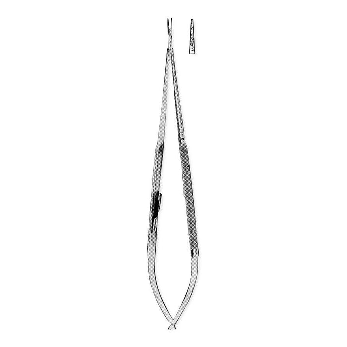 Sklar Titanium Castroviejo Needle Holders - Castroviejo Needle Holder, Titanium, 8-1/4", Straight, Blunt, 11 mm x 1.2 mm Tip - 98-4306T