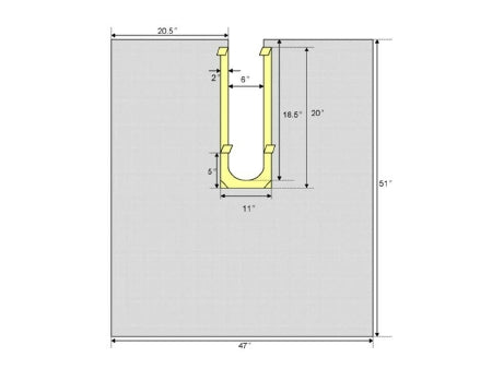 Welmed Inc ClearView Surgical Drapes - ClearView Ortho Surgical Drape, Sterile, 47" x 51" - 1501-1015