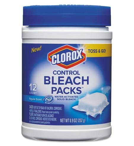 Clorox Control Bleach Packs - CLOROX BLEACH PACKS REGULAR 6/12CT - 31371