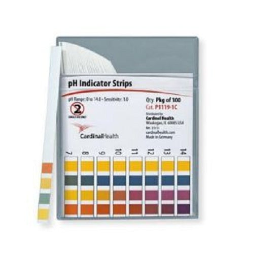 Cardinal Health pH Indicator Strips - pH Indicator Strip, 5.1 - 7.2 pH Range - P1119-23