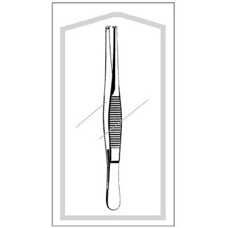 Sklar Econo Sterile Tissue Forceps - FORCEP, TISSUE, 1X2 5"STERILE CS/50 - 96-2578