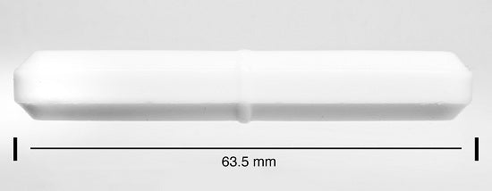 Bel-Art Octagon Spinbar Magnetic Stir Bars - Spinbar PTFE Octagon Magnetic Stirring Bar, 63.5 x 9.5 mm, White - F37110-2128