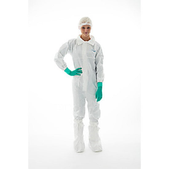 Nitritex Canada BioClean-D Sterile Disposable Coveralls - BioClean-D Sterile Disposable Coveralls with Elastic Wrists and Ankles, Thumb Loops, White, Size 2XL - S-BDCCT-XXL