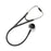 Welch Allyn Harvey DLX Stethoscopes - Harvey DLX Cardiology Stethoscope with Brass Triple-Head Chestpiece with Adult and Pediatric Diaphragm with Low-Frequency Bell, Dual-Lumen Tubing, Black, 28" - 5079-321